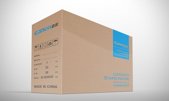 嘉能缝纫机纸箱设计 保护与美学的完美融合